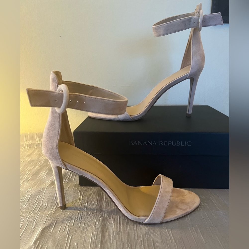 Banana Republic Bare Suede High Heel Sandals
